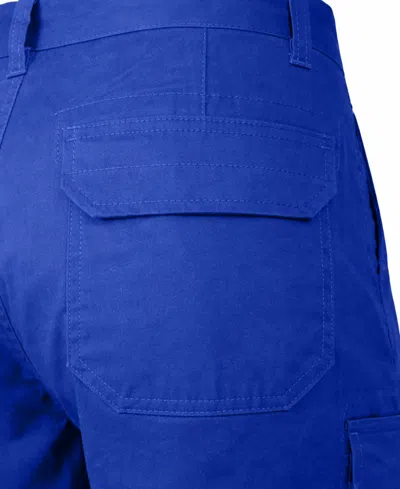 Blu Rock Men's Cotton Flex-stretch Cargo Shorts-5 Pack In Blue
