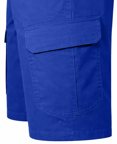 Blu Rock Men's Cotton Flex-stretch Cargo Shorts-5 Pack In Blue