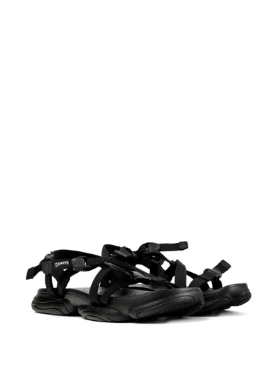 Camper Karst Strap Sandals In Black