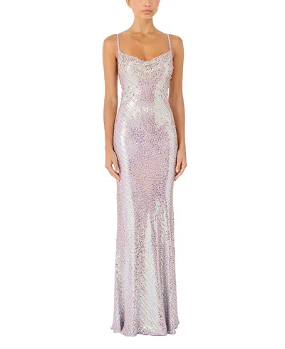 Jenny Packham Foxx Embellished Dress In Purple