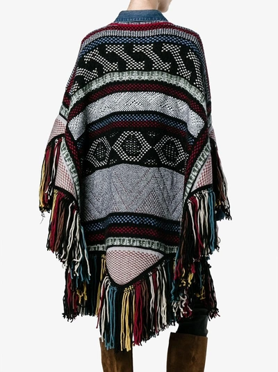 Shop Chloé Embroidered Knitted Poncho