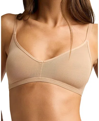 Negative Sieve Non-wire Bra In Buff In Neutral