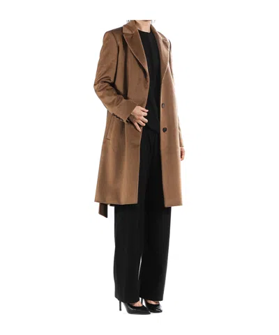 Max Mara Nuevo Coat In Brown