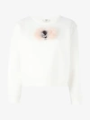 FENDI FENDI WONDERS FOX TRIM MONSTER SWEATSHIRT,FAF0168WA11510489