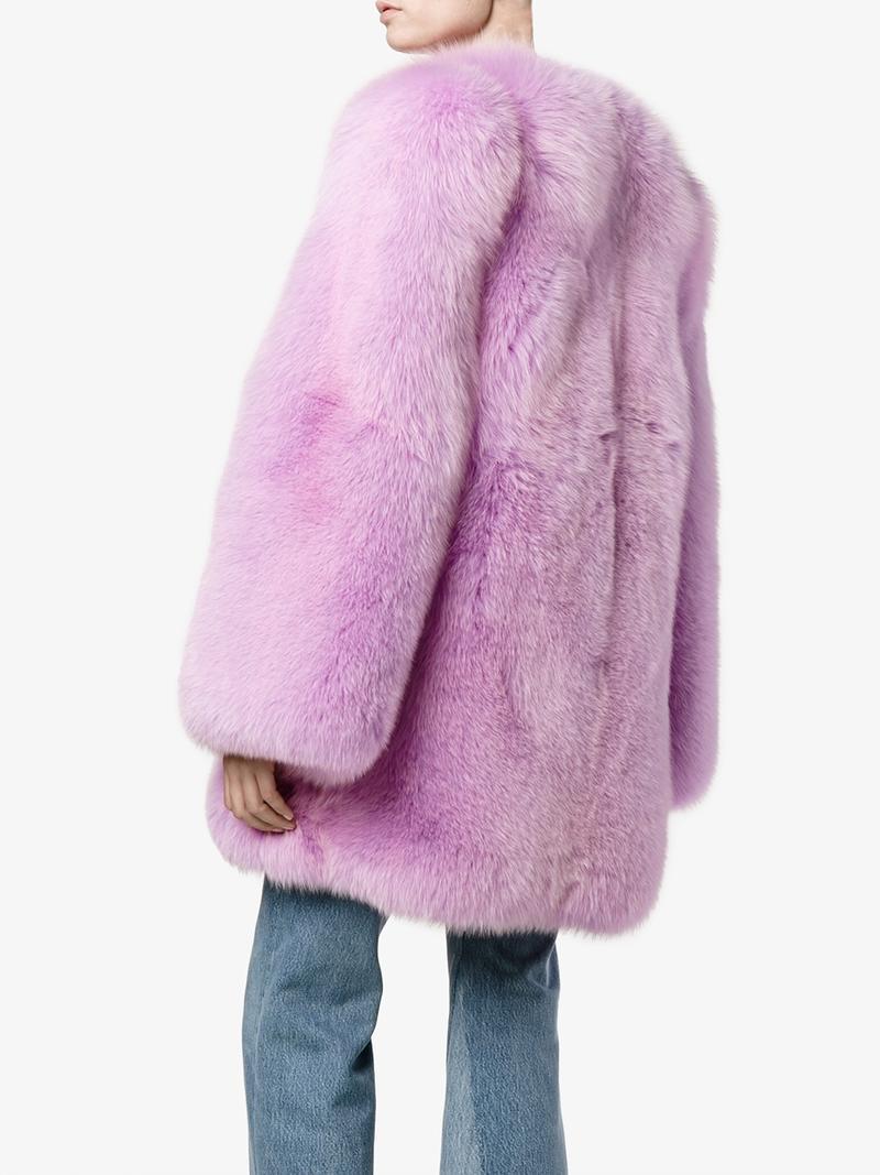 gucci fox fur coat