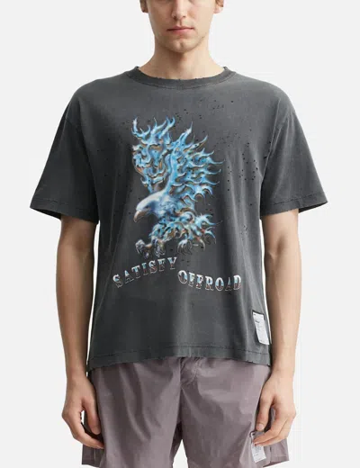 Satisfy Mothtech Chrome Eagle T-shirt In Gray