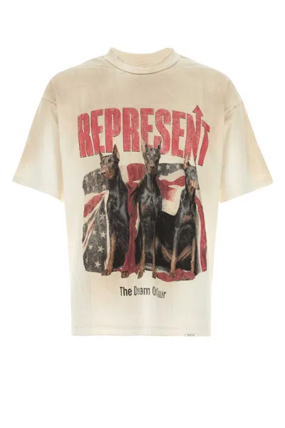 Represent 티셔츠 남성 색상 베이지 In White