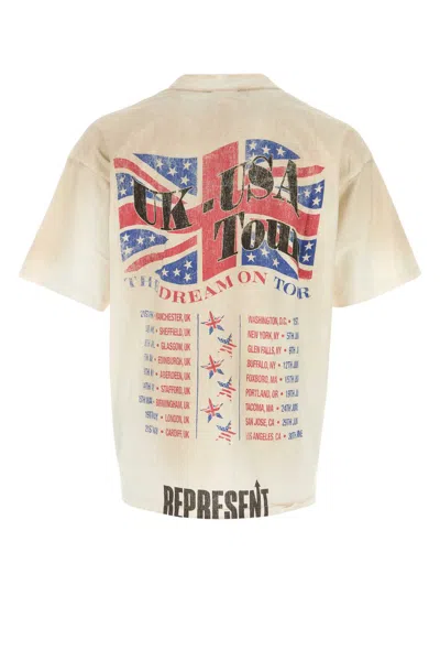 Represent 티셔츠 남성 색상 베이지 In White