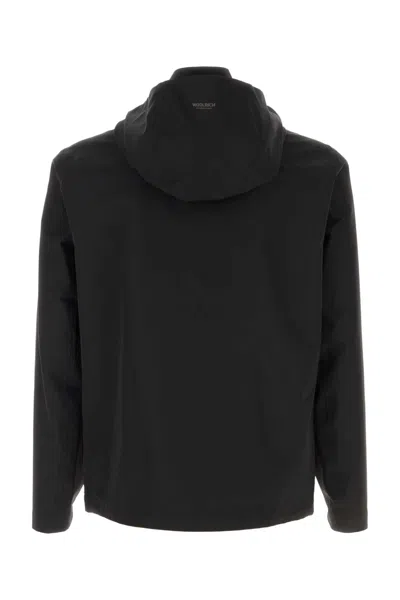 Woolrich Black Polyester Jacket In Black