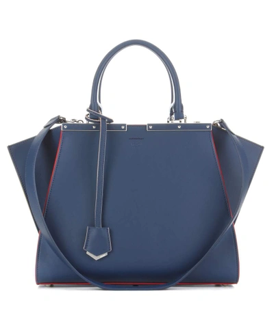 Fendi 3jour Shopping In Skin Color Blue