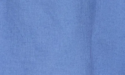 Madewell Solid Linen Blend Shorts In Blue