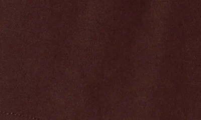 Madewell Solid Linen Blend Shorts In Brown