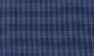 Tailorbyrd Micro Grid Performance Polo In Blue