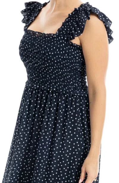 Max Studio Flutter Sleeve Maxi Dress In Multi