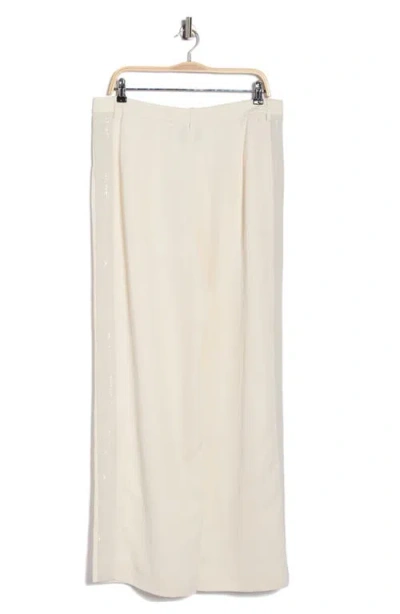 Twp Sulli Sequin Stripe Pants In White
