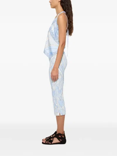Pucci Capri Pants In Blue