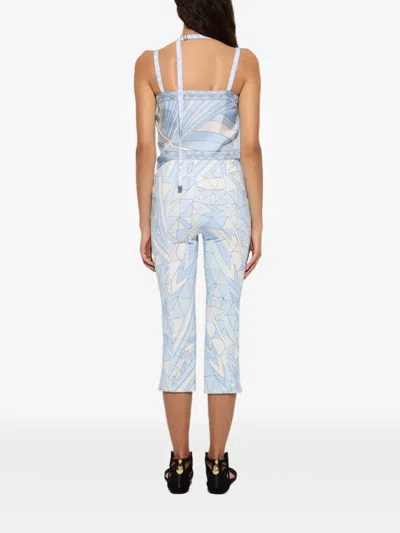 Pucci Capri Pants In Blue