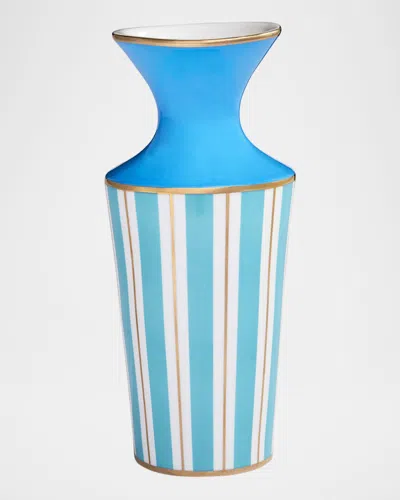 Jonathan Adler Portofino 20 Oz. Cuff Vase In Blue