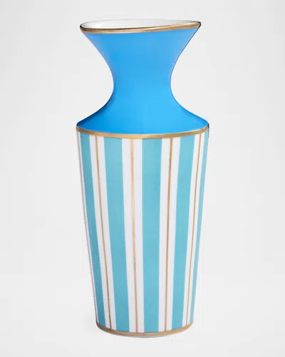 Jonathan Adler Portofino 20 Oz. Cuff Vase In Blue