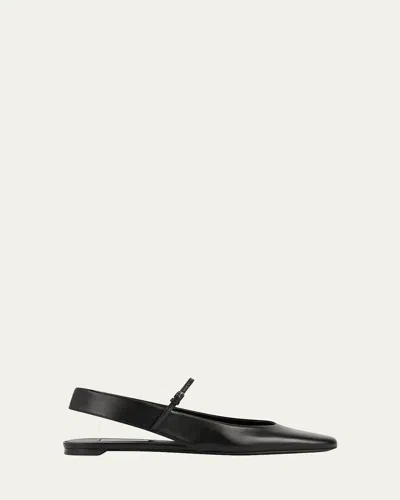Totême Nappa Leather Slingback Mary Jane Ballerina Flats In Multi
