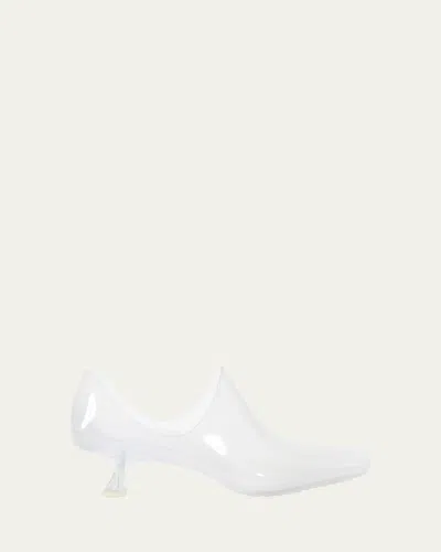 Loewe Emily Aqua Bootie 45 In Rubber With Multicolor Socks Pumps White