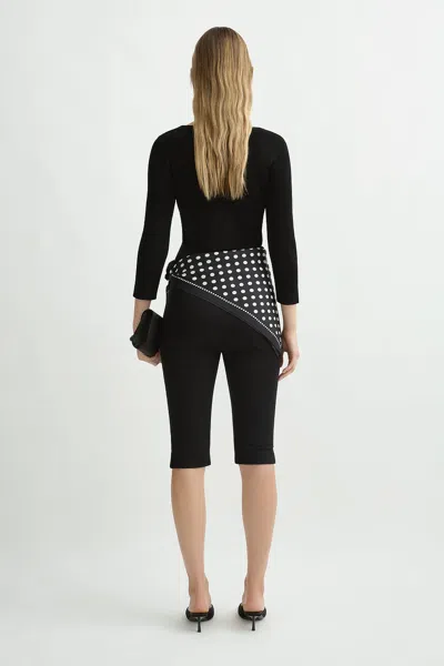 Posse Aimee Boat Neck Top In Black
