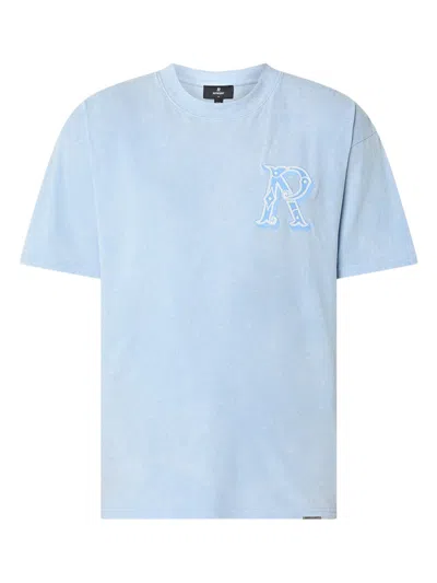 Represent Western Lettering Initials Short Sleeve T Shirt In Blue