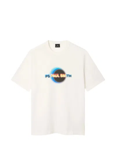 Ps By Paul Smith Ps Paul Smith Eclipse T-shirt In White