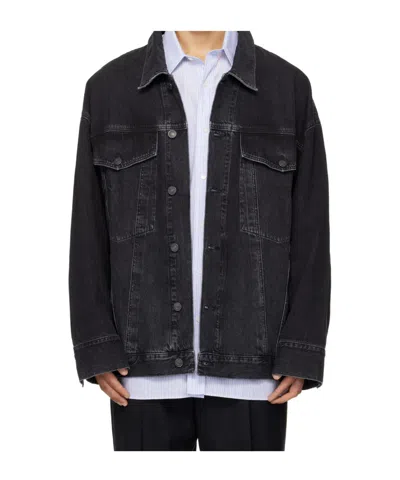Agolde Wayne Denim Jacket In Black