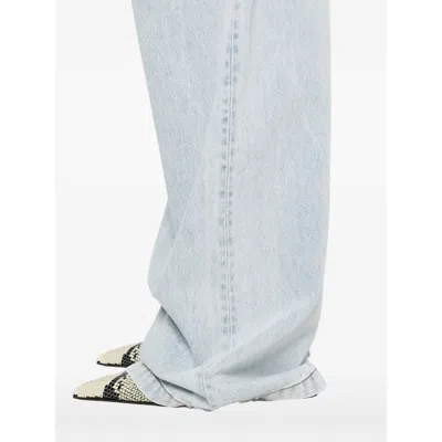 Entire Studios Gem Logo-patch Belt-loop Jeans In Blue