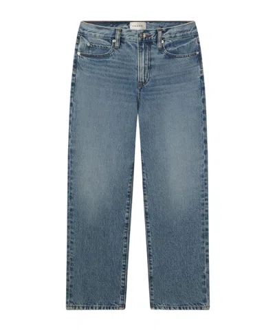 Frame Mid-rise Jeans In Blue