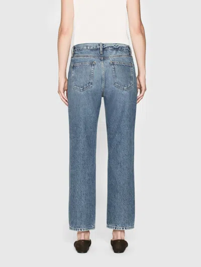 Frame Mid-rise Jeans In Blue
