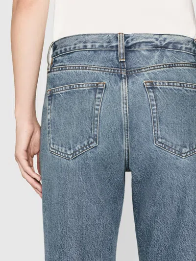 Frame Mid-rise Jeans In Blue