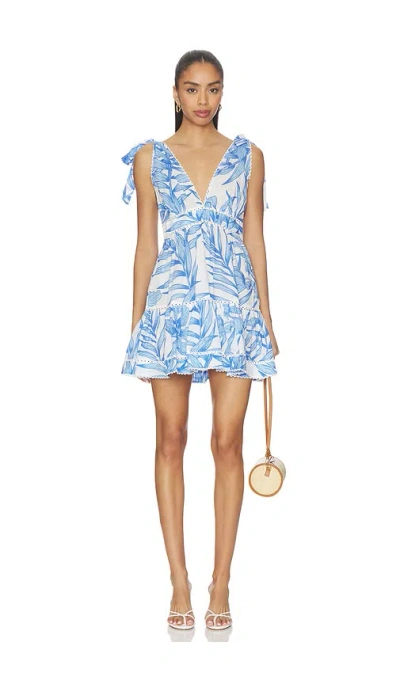 Poupette St Barth Mini Dress Cara In Blue