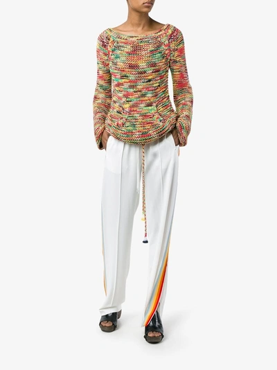 Shop Chloé Rainbow Stripe 'cady' Track Pants