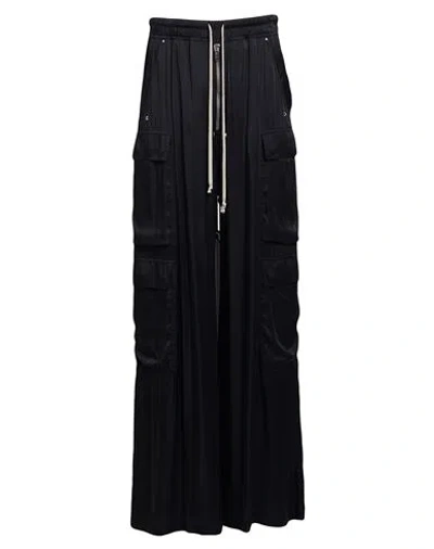 Rick Owens Black Concordians Tailored Cargobelas Cargo Pants In Black