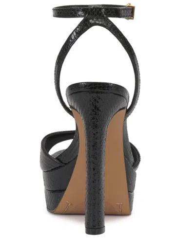Vince Camuto Lumary Ankle Strap Platform Sandal In Black