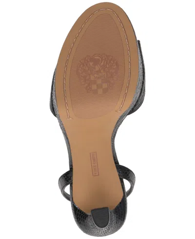 Vince Camuto Lumary Ankle Strap Platform Sandal In Black