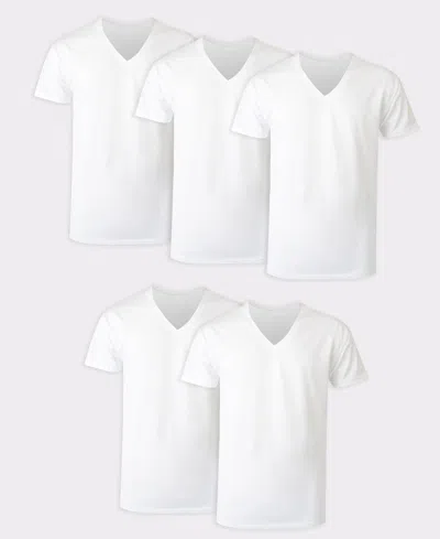 Hanes Men's Ultimate Crewneck Undershirt, 5-pack In White