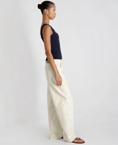 French Connection Maisie Jersey Knit Ruched Front Tank In Black