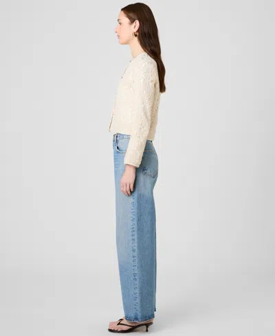 French Connection Geo Shell Textured Jacket In Ecru In Neutral