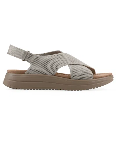 Cliffs By White Mountain Harleen Flatform Slingback Sandal In Gray