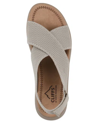 Cliffs By White Mountain Harleen Flatform Slingback Sandal In Gray