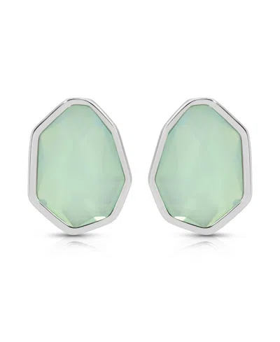 Ettika Silver Plated Stud Earrings In Metallic
