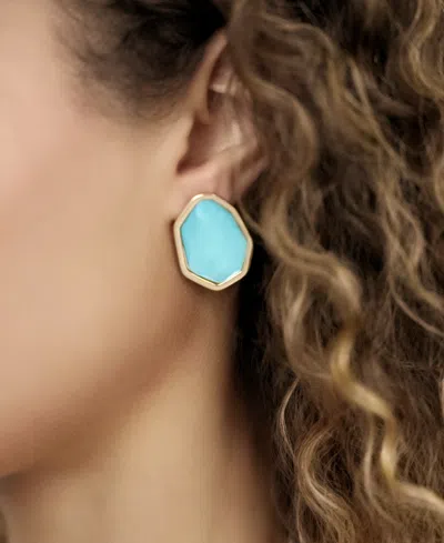 Ettika Silver Plated Stud Earrings In Metallic