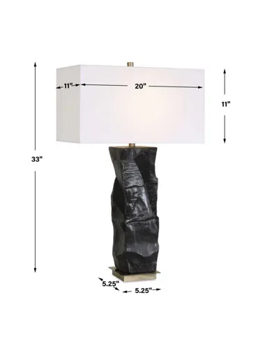 Uttermost Altaria 33" Ceramic Table Lamp In Black