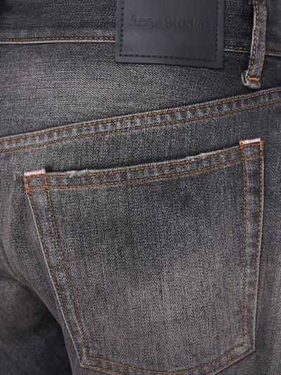 Acne Studios 2006 Paint-splattered Low-rise Barrel-leg Jeans In Black