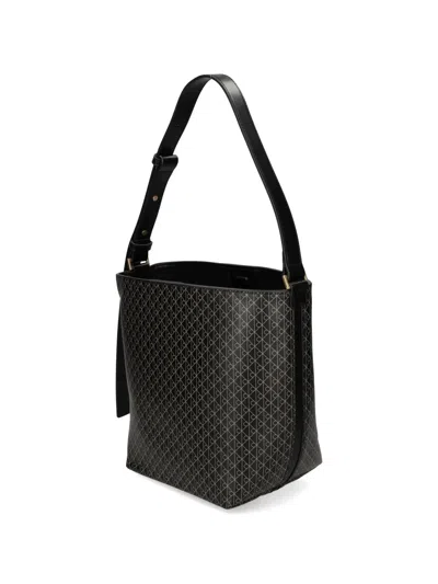 Calvin Klein Patterned Shoulder Bag In Black