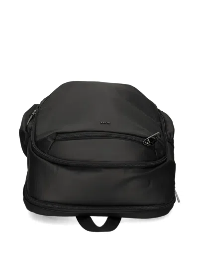 Hugo Boss Zip-up Backpack In Black