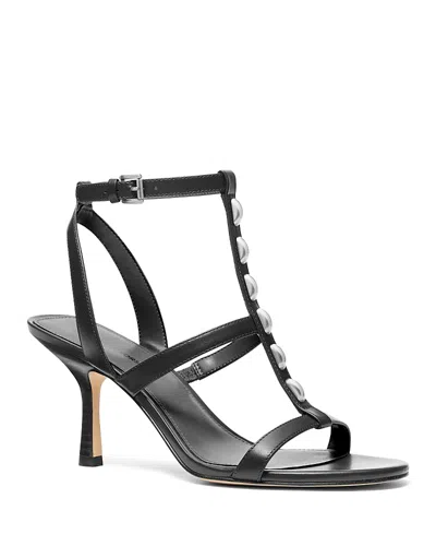 Michael Kors Nara Studded Leather Sandal In Multi